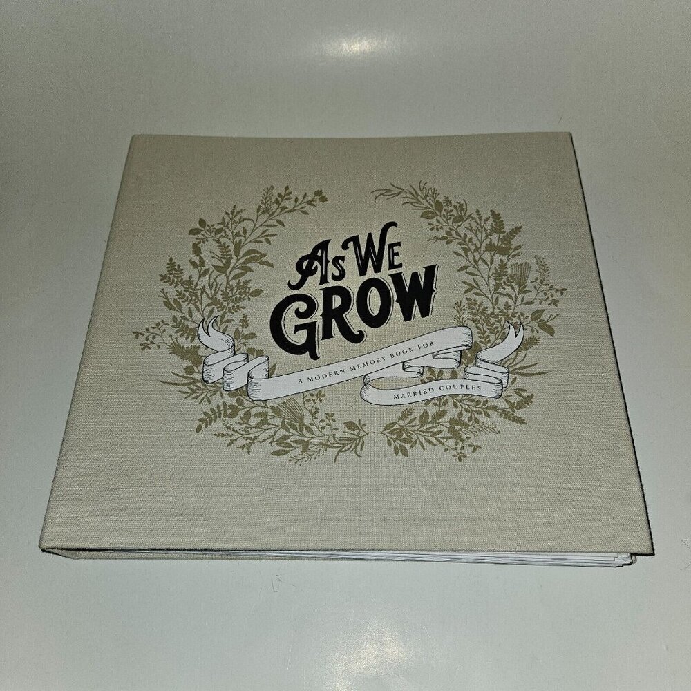 As We Grow Modern Memory Book Married Couples Wedding Shower Album NEVER USED